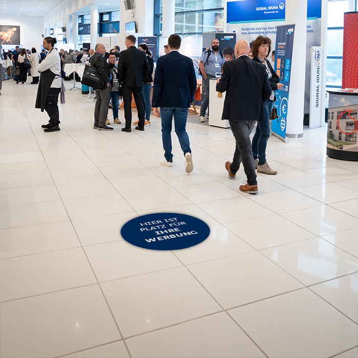 Aussteller-Messe-Deutscher-Verwaltertag-Fußbodenaufkleber